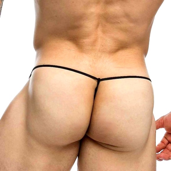 Men's New Black G-String Thong Medium - Picture 15 of 17